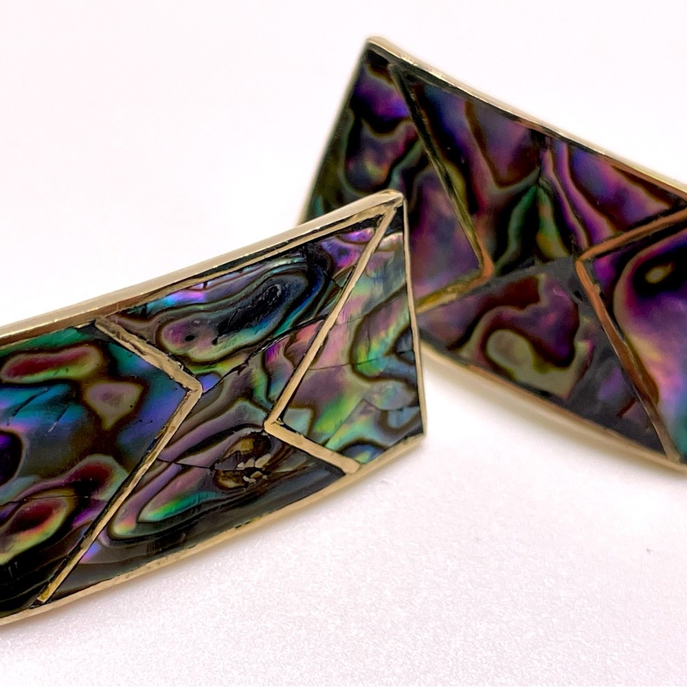 Metallic Liquid Rainbow Earrings